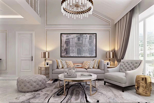 沈陽-華潤橡樹灣200平米「輕奢風(fēng)格」裝修案例圖