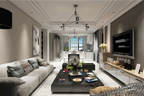 沈陽-美的城100平「現(xiàn)代風(fēng)格」裝修實(shí)景案例