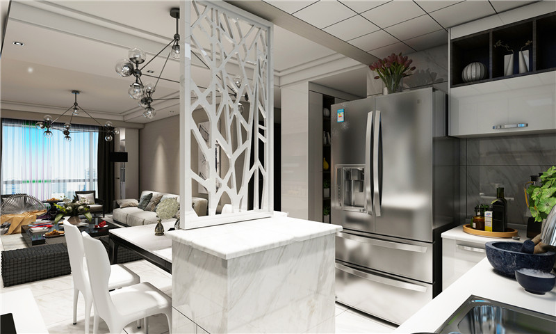 100平現(xiàn)代風(fēng)格裝修實(shí)景案例(六)