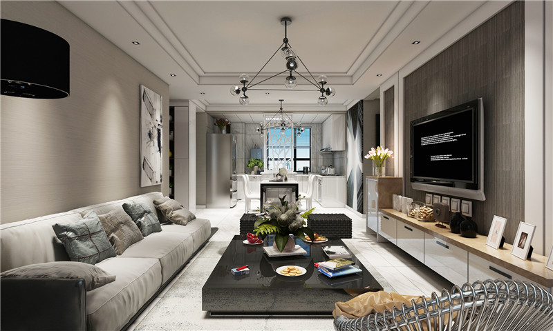 100平現(xiàn)代風(fēng)格裝修實(shí)景案例(一)