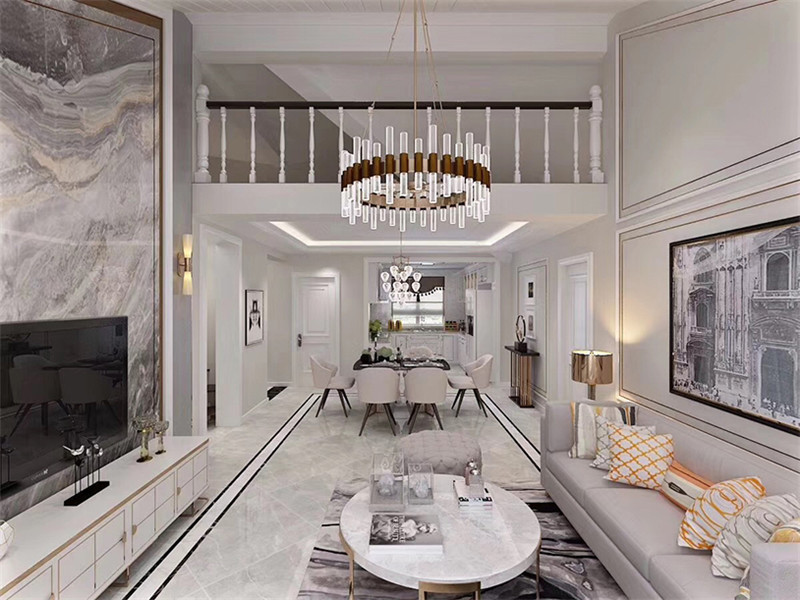 華潤橡樹灣200平米「輕奢風(fēng)格」裝修案例(七)