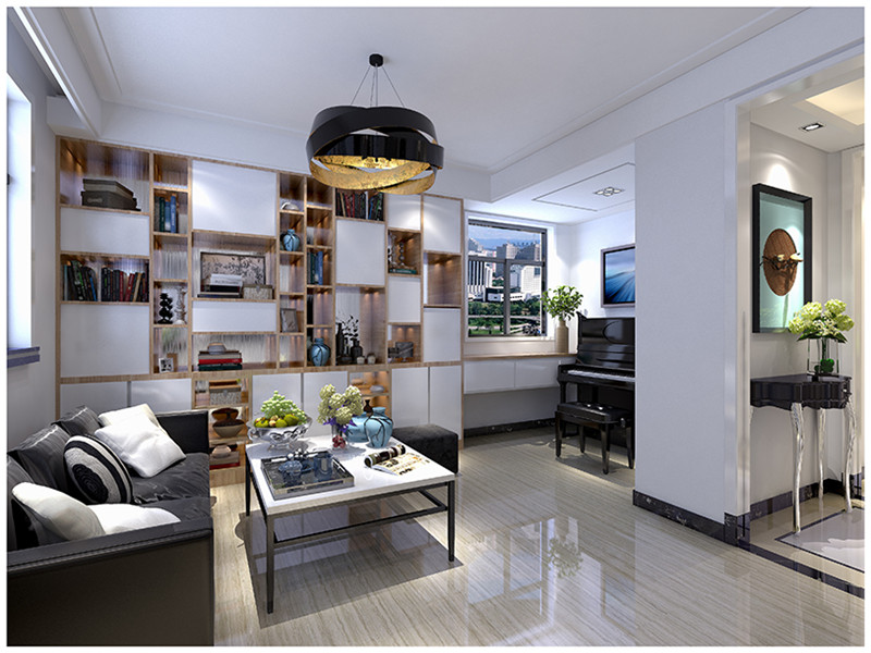 陽光100園區(qū)69平「現(xiàn)代風格」裝修案例(三)