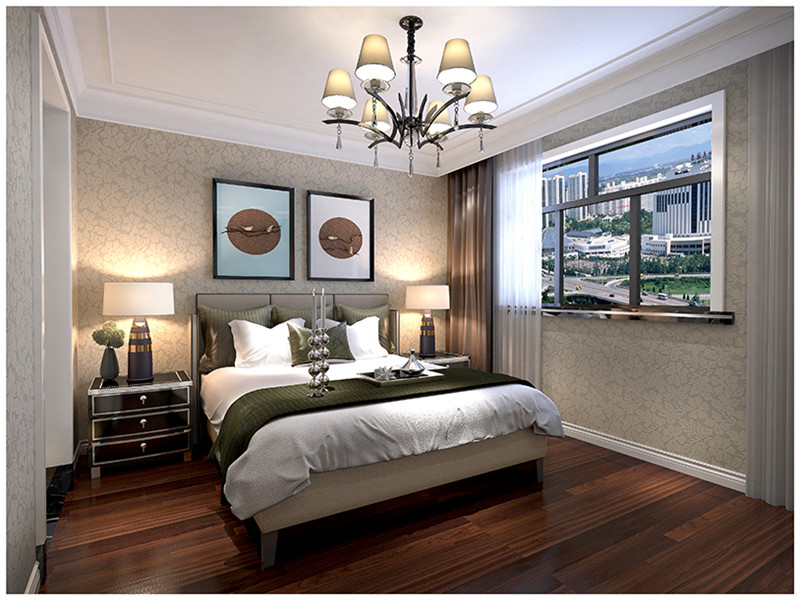 陽光100園區(qū)69平「現(xiàn)代風格」裝修案例(五)