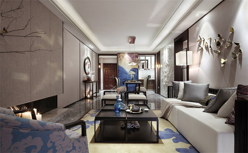 五彩陽光城88平「新中式風(fēng)格」實(shí)景案例(八)