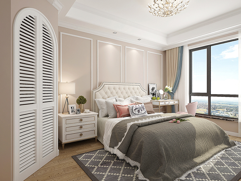 碧桂園130平「美式風格」裝修案例圖(五)