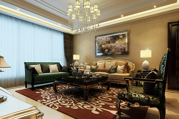 沈陽-金地濱河國際105平米「輕奢風(fēng)格」裝修實景圖