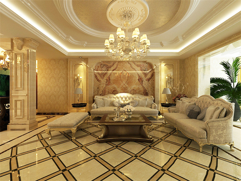 萬科藍橋圣菲245平米「奢華歐式」裝修案例(二)