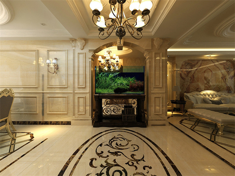 萬科藍橋圣菲245平米「奢華歐式」裝修案例(三)