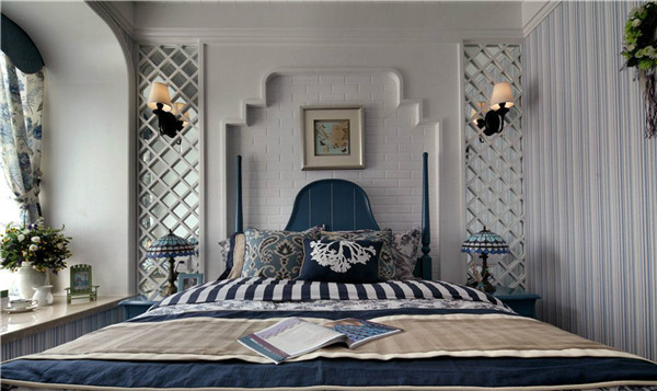 沈陽裝修公司100米兩室「地中?！寡b修風格案例圖