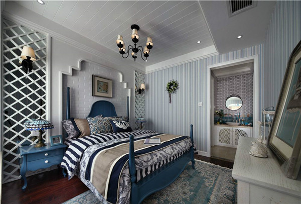 沈陽裝修公司100米兩室「地中?！寡b修風格案例圖