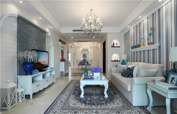 沈陽(yáng)裝修公司90平米兩室「地中?！寡b修風(fēng)格案例圖