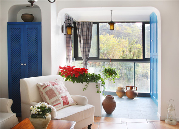 沈陽裝修公司85平米兩室「地中?！寡b修風格案例圖