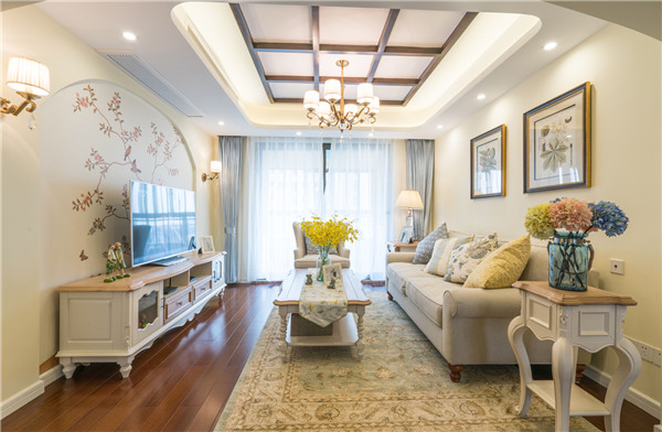 沈陽裝修公司85平米兩室「田園風(fēng)格」裝修案例圖