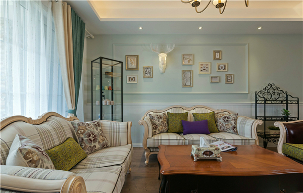 沈陽(yáng)裝修公司120平「美式風(fēng)格」裝修案例圖