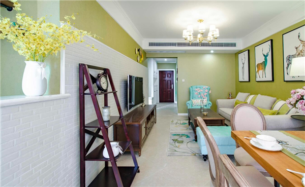 沈陽裝修公司80平「美式風(fēng)格」裝修案例圖