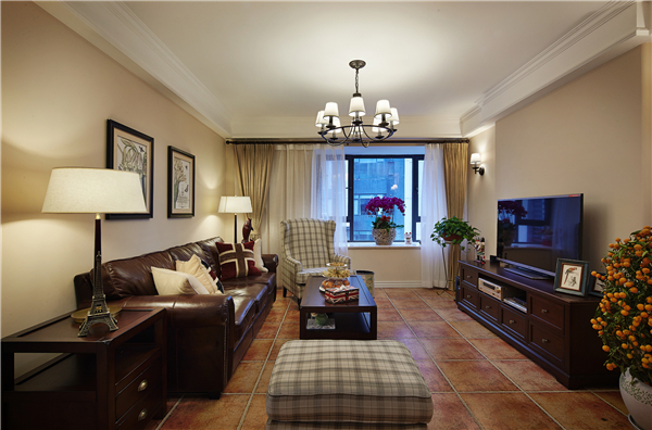 沈陽裝修公司129平「美式風(fēng)格」裝修案例圖