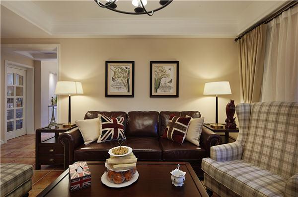 沈陽裝修公司129平「美式風(fēng)格」裝修案例圖