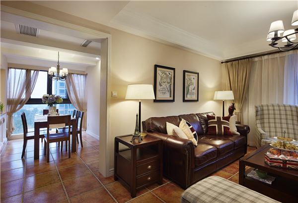 沈陽裝修公司129平「美式風(fēng)格」裝修案例圖