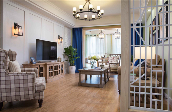 沈陽裝修公司139平米「田園風(fēng)格」裝修案例圖