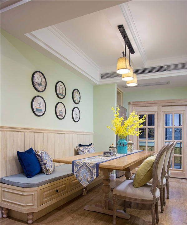 沈陽裝修公司139平米「田園風(fēng)格」裝修案例圖