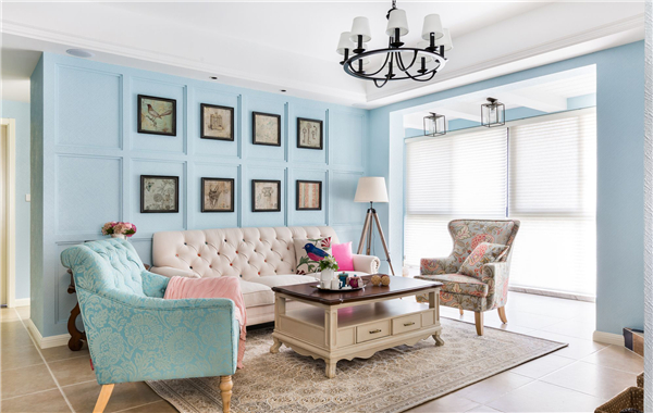 沈陽裝修公司135平米「田園風(fēng)格」裝修案例圖