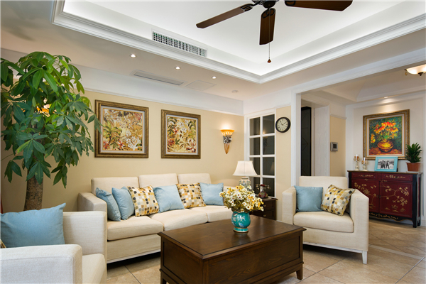 沈陽裝修116平「美式風(fēng)格」裝修案例圖