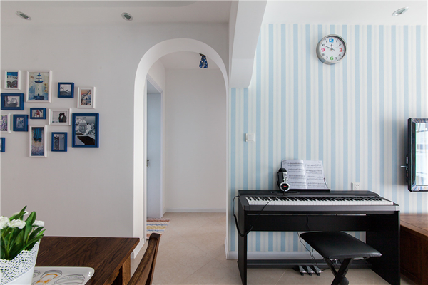 沈陽裝修90平米兩室「地中?！寡b修風(fēng)格案例圖