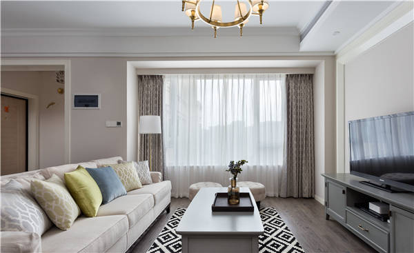 沈陽-萬達(dá)公館110平「美式風(fēng)格」裝修設(shè)計(jì)風(fēng)格案例