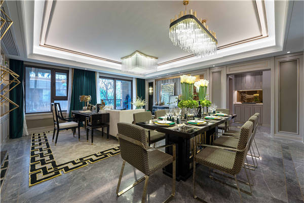 沈陽(yáng)-雅賓利花園134平「輕奢風(fēng)格」裝修設(shè)計(jì)案例圖